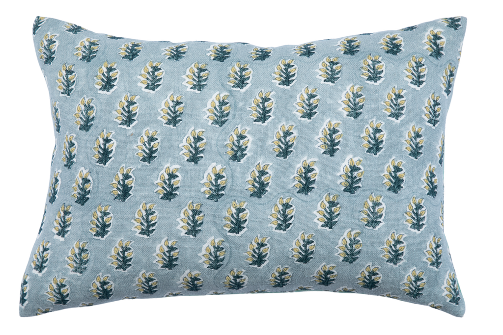 Trulli Cove on white Pillow