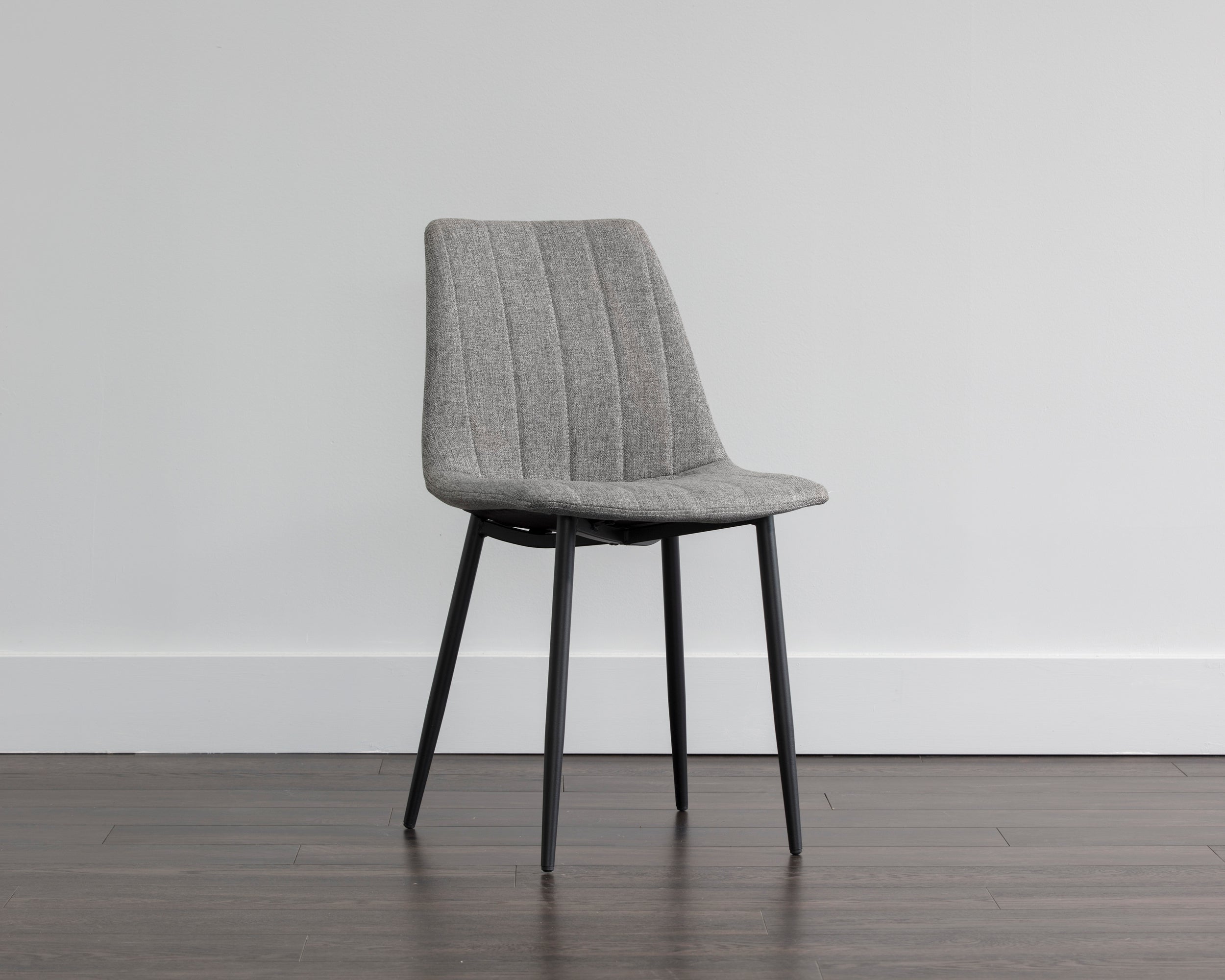 Drew Dining Chair - Black - Light Grey