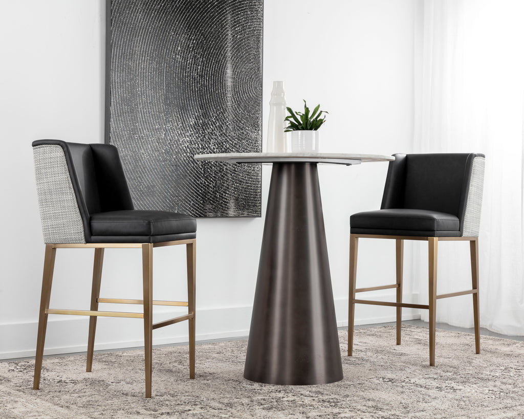 Joplin Barstool - Cantina Black / Vera White Pepper