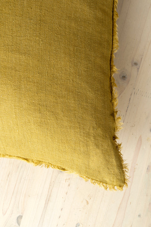 24x24 Lina Linen Pillow Cumin