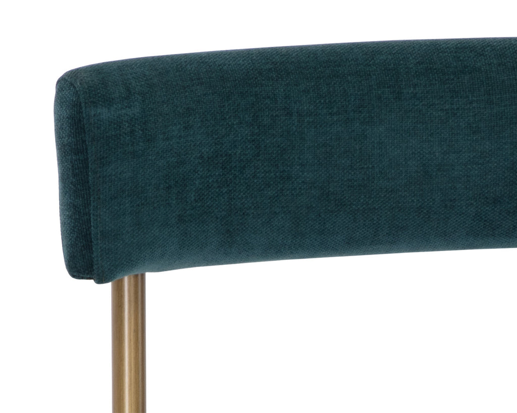 Seneca Dining Chair - Antique Brass - Danny Teal
