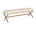 Kenji Bench - Gold - Bravo Cream