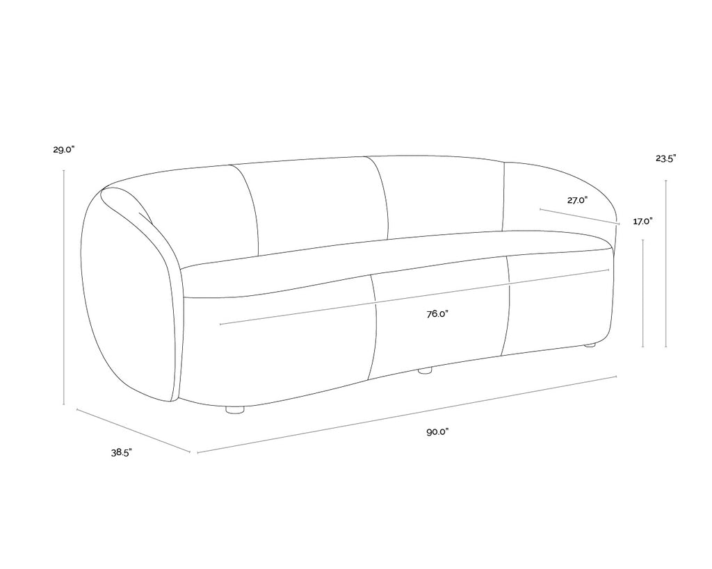 Lorne Sofa - Aline Butternut Leather