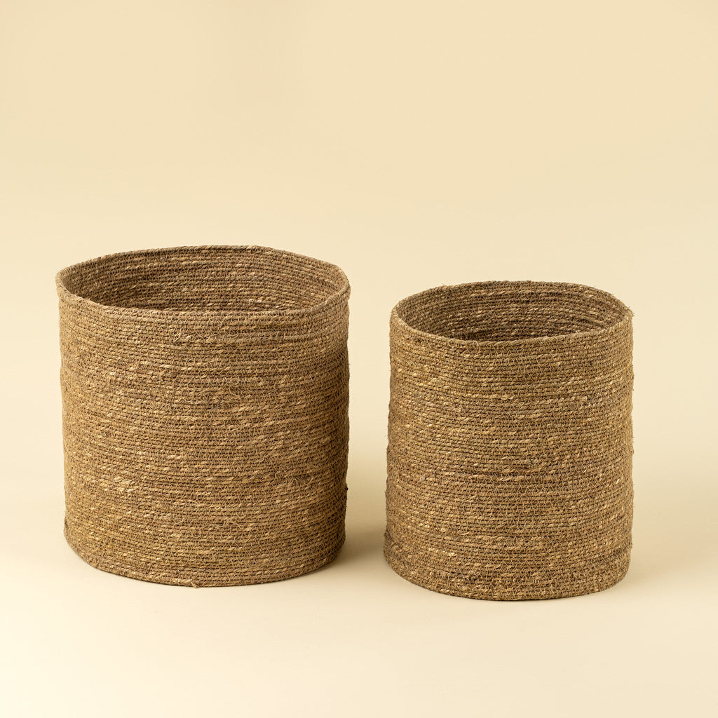 Costa Seagrass Baskets S/2, Natural