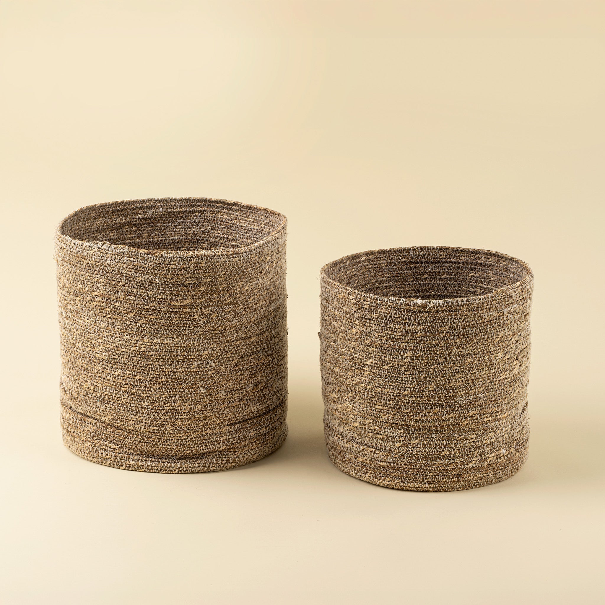 Costa Seagrass Baskets S/2, White