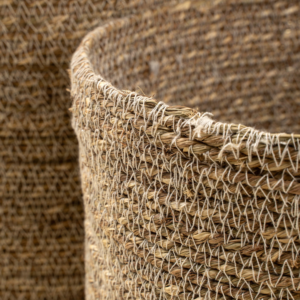 Costa Seagrass Baskets S/2, White