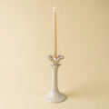 Palm Tree Candle Holder L, Cream