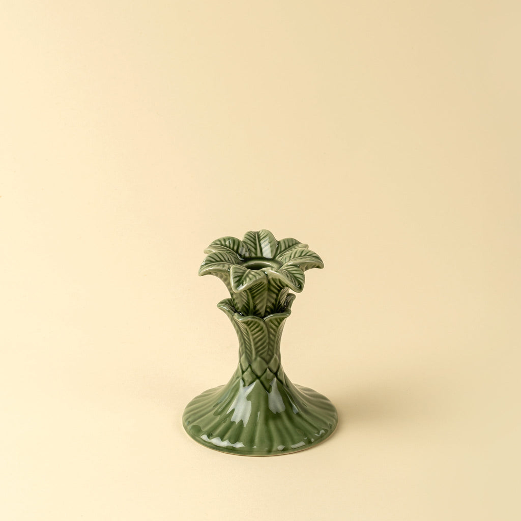 Palm Tree Candle Holder S, Green
