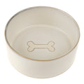 Pottery Pet Bowl L, White