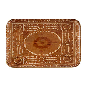 Sunset Suzani Enameled Tray, Rect XL