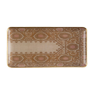 Sunrise Suzani Enameled Tray, Rect L