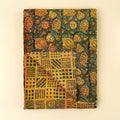 Block Printed Vintage Kantha Blanket, Pomegranate