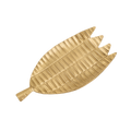Palm Leaf Brass Trinket Dish