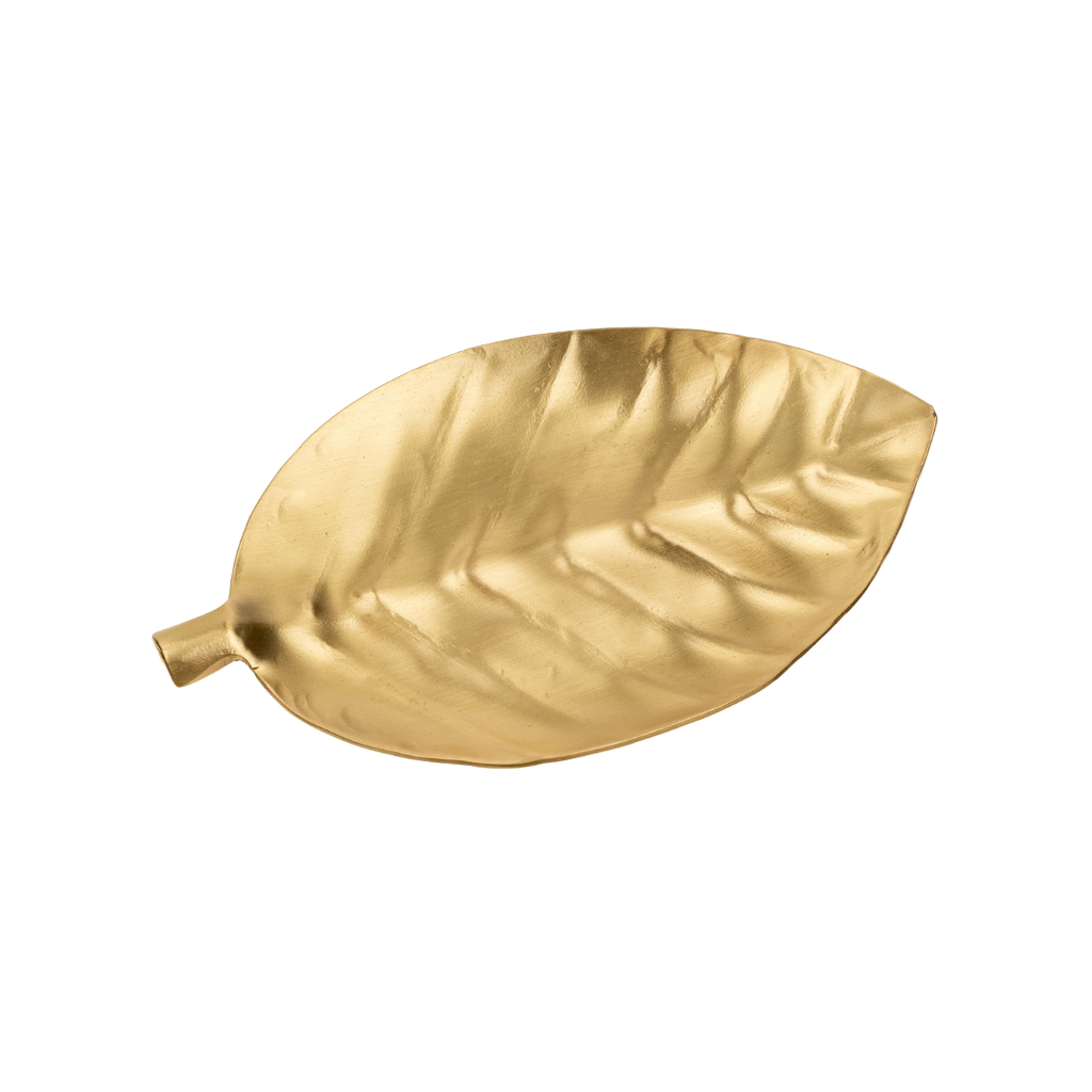 Calathea Leaf Brass Trinket Dish