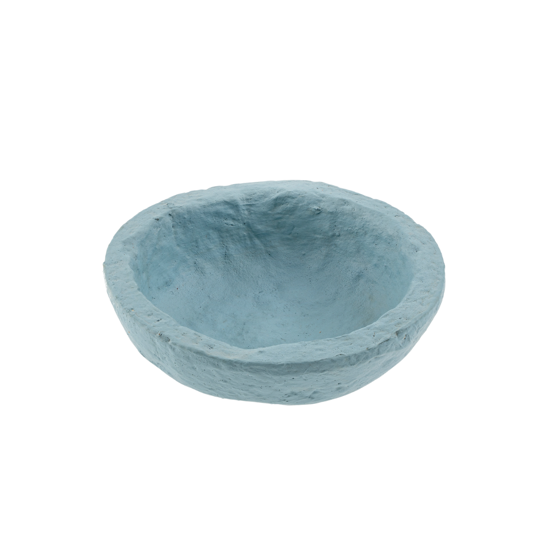 Paper Mache Mini Bowl, Blue