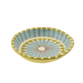Painted Paper Mache Tray S, Blue Stripe