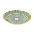 Painted Paper Mache Tray L, Blue Stripe