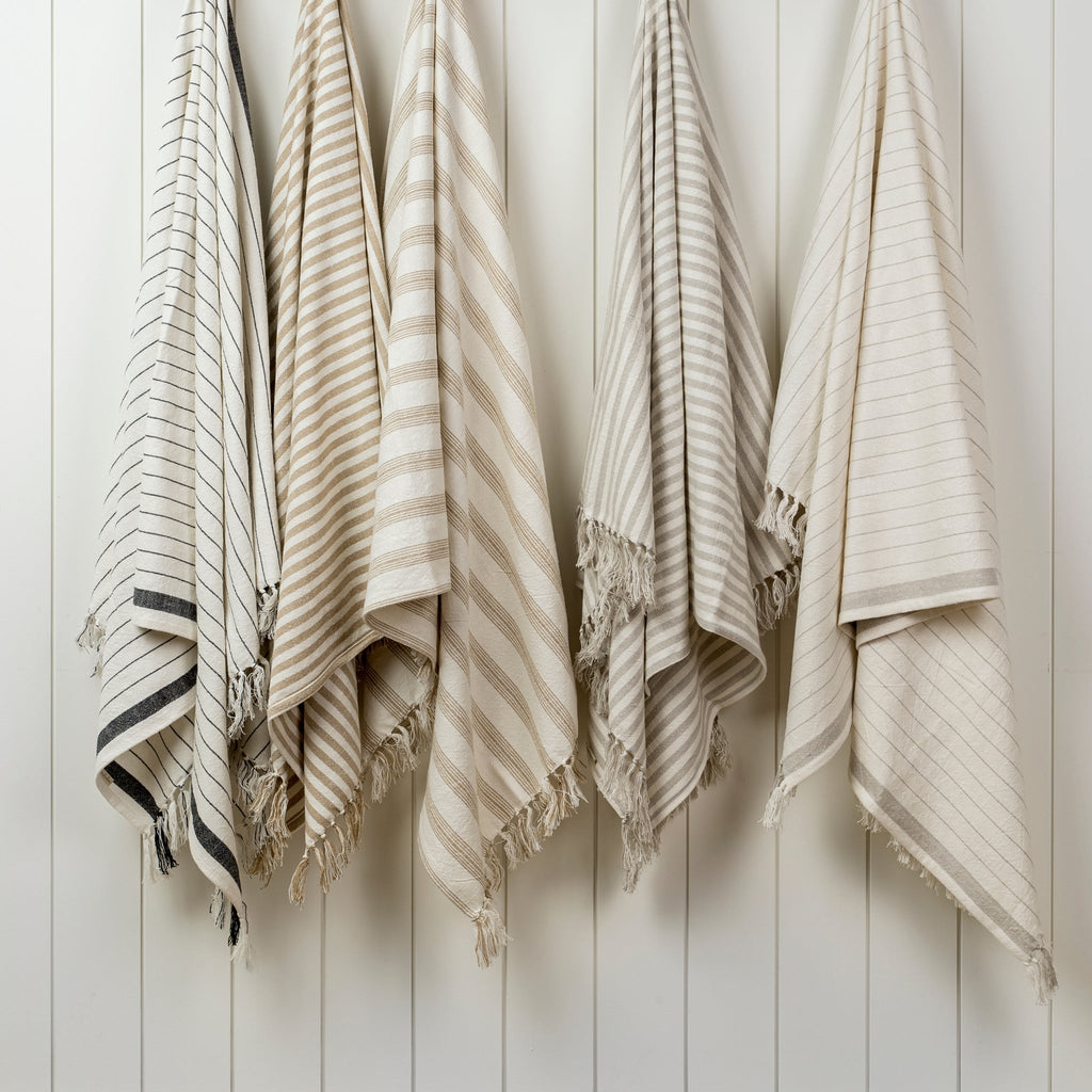 Bengal Stripe Hammam Bath Towel, Warm Sand