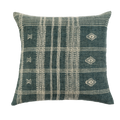 20x20 Bhujodi Wool Handloom Pillow, Blue