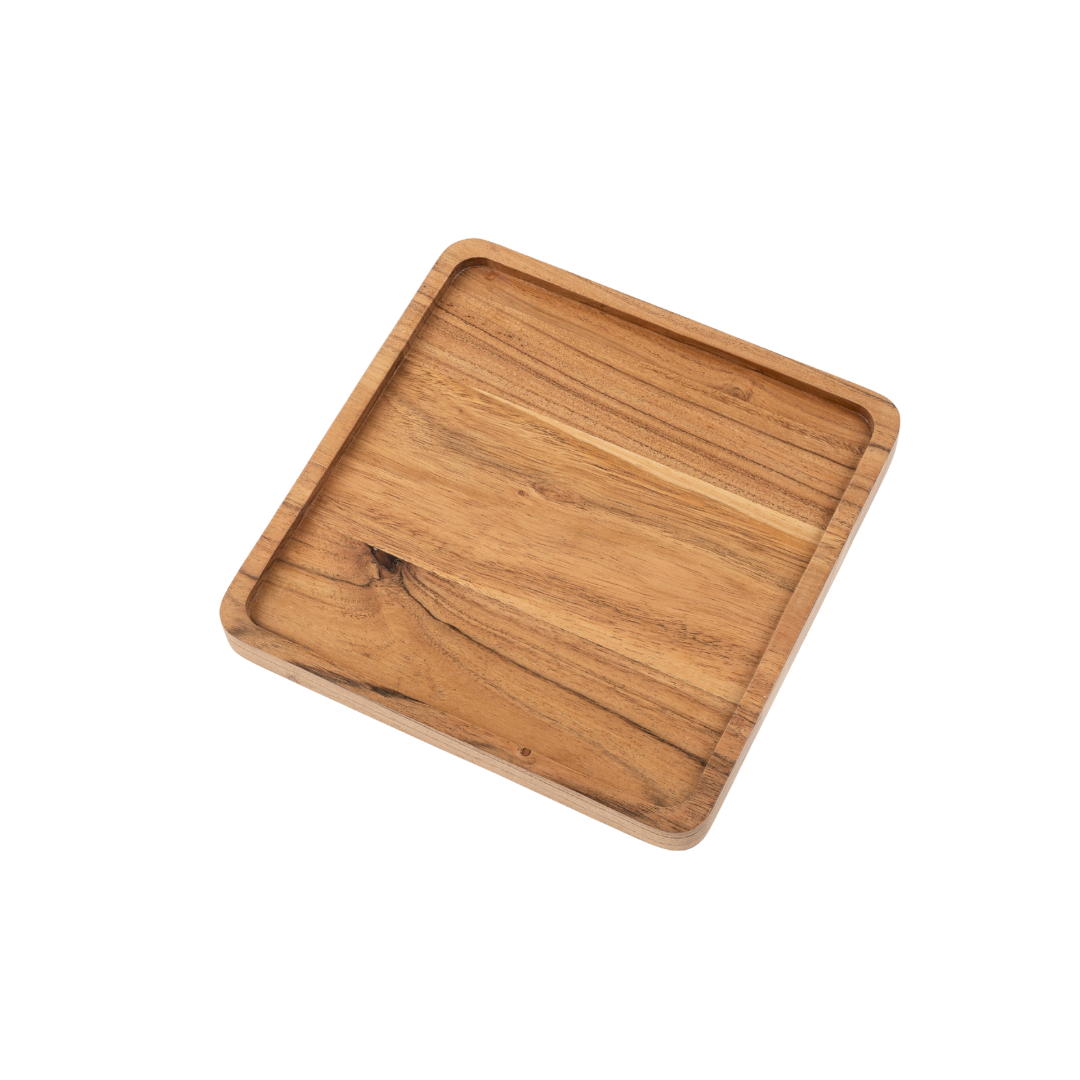 Heritage Square Tray S, Acacia