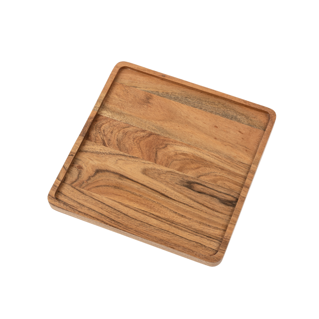 Heritage Square Tray L, Acacia