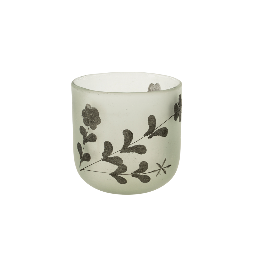 Rosalie Etched Vase L, Black