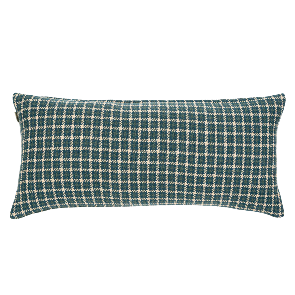 14x31 Houndstooth Pillow Teal
