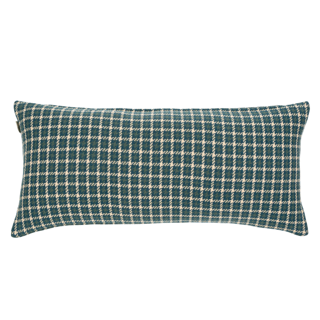 14x31 Houndstooth Pillow Teal