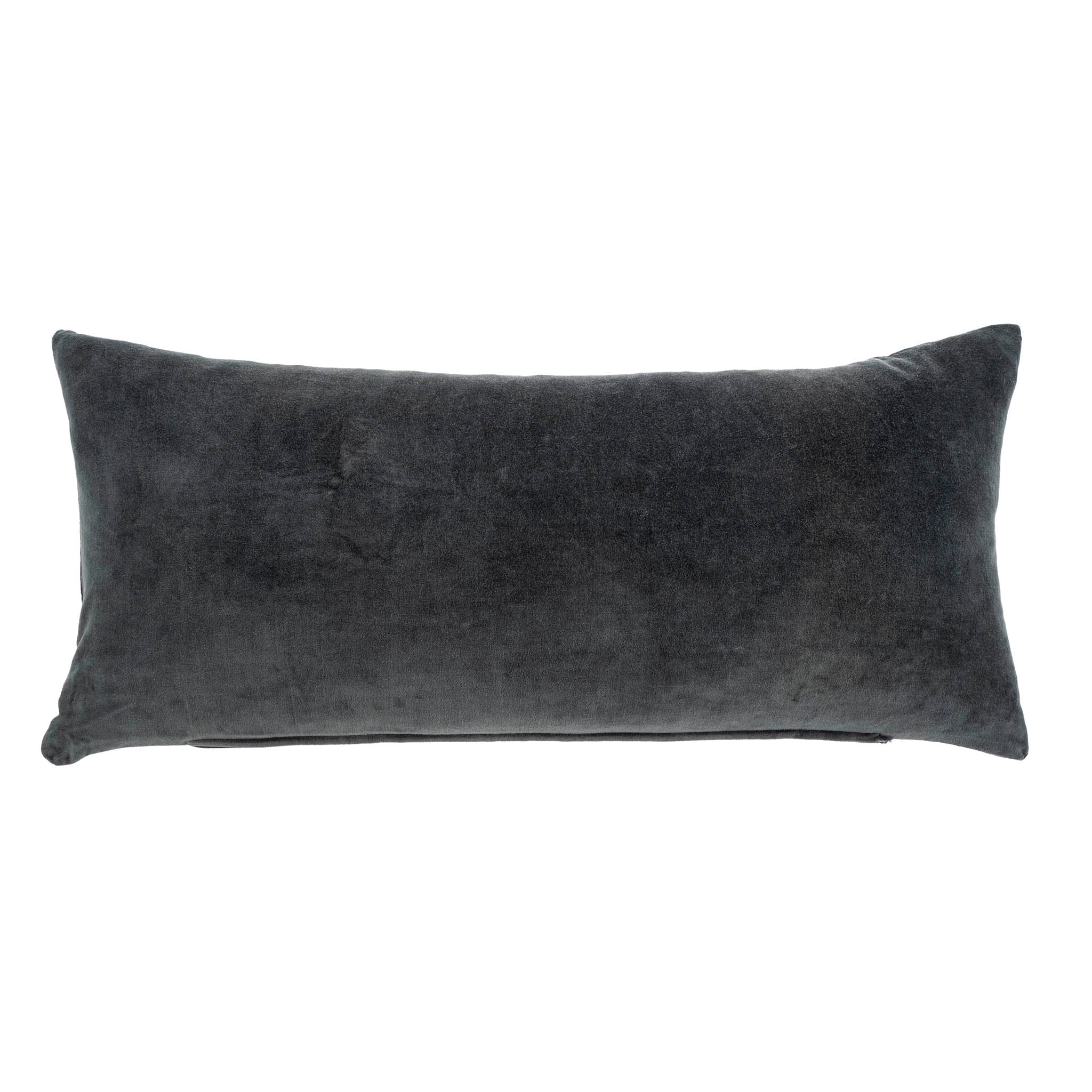 14x31 Vera Velvet Pillow Charcoal