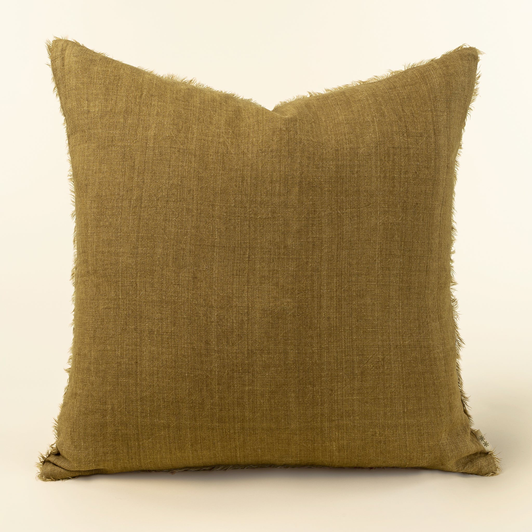 24x24 Lina Linen Pillow Tawny