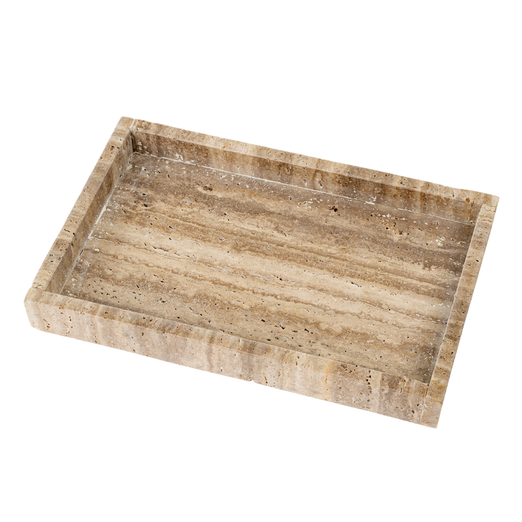 Rectangular Travertine Tray L