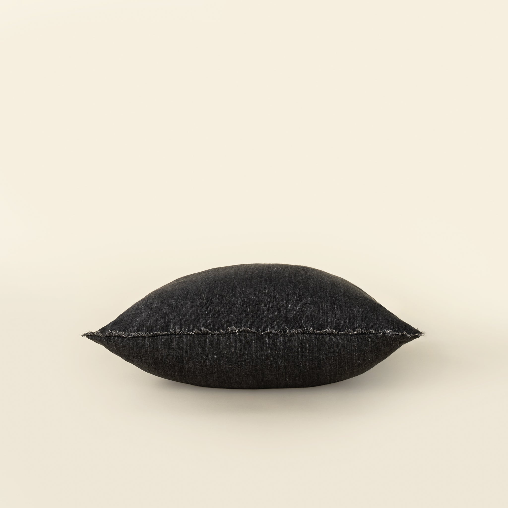 20x20 Lina Linen Pillow Charcoal