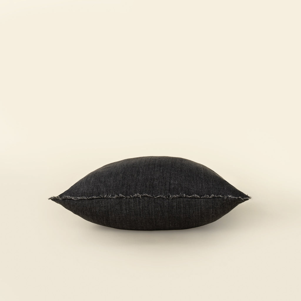 20x20 Lina Linen Pillow Charcoal
