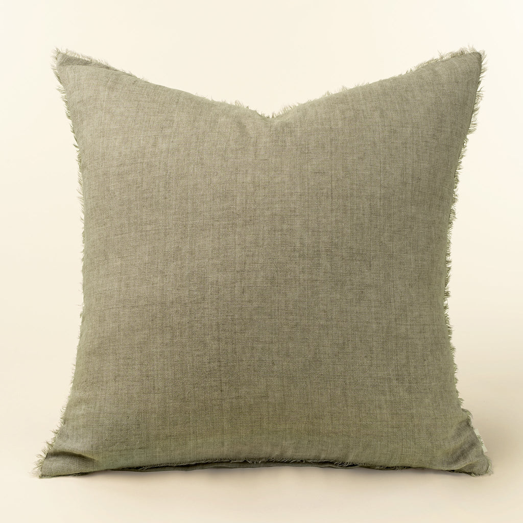 24x24 Lina Linen Pillow Almond