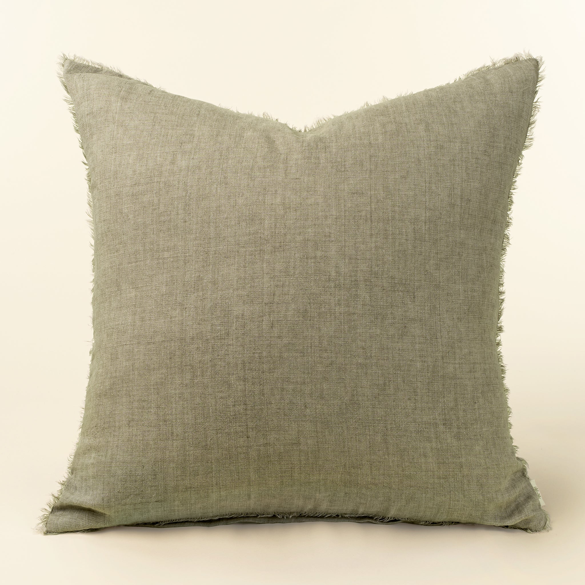 24x24 Lina Linen Pillow Almond