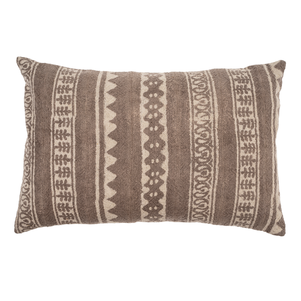 16x24 Carob Pillow Taupe