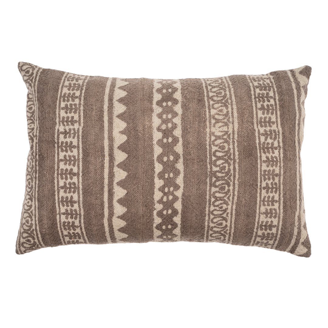 16x24 Carob Pillow Taupe