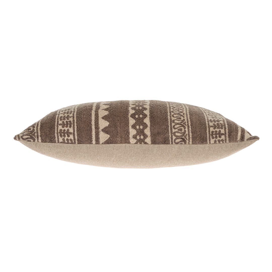 16x24 Carob Pillow Taupe