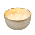 Silver Leaf Candle Bowl - Amber Spruce