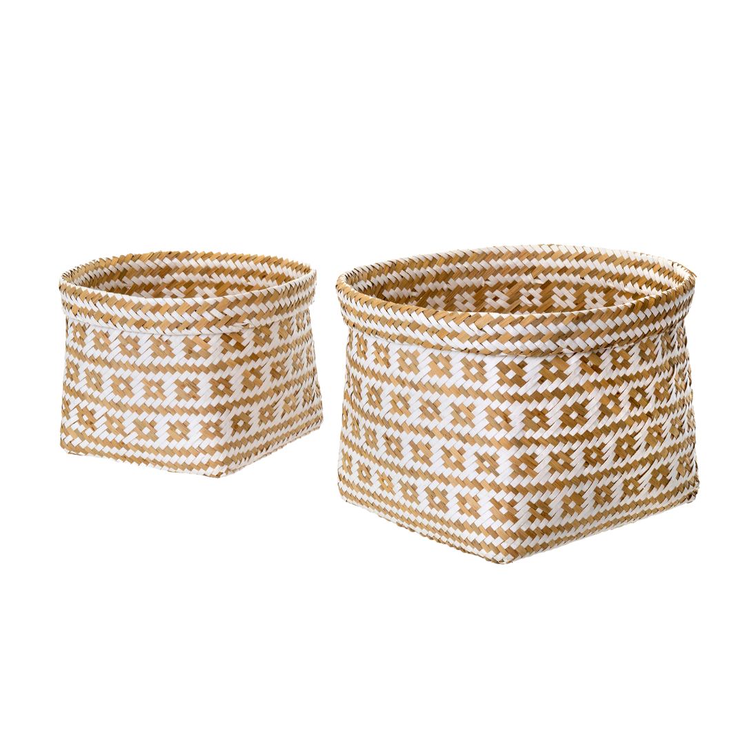 Cleo Baskets S/2, White