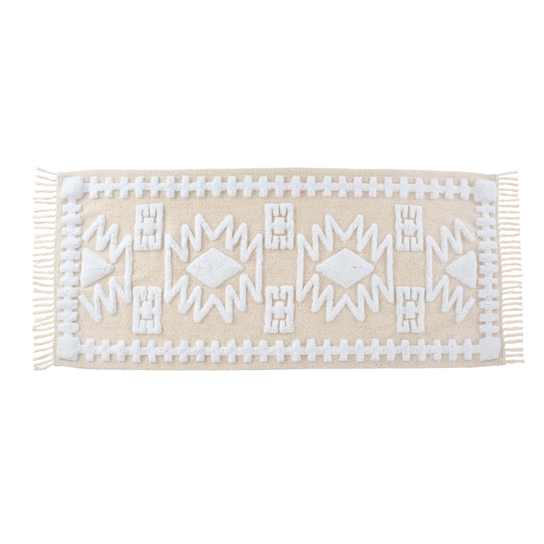 Kilim Bath Mat, Diamonds