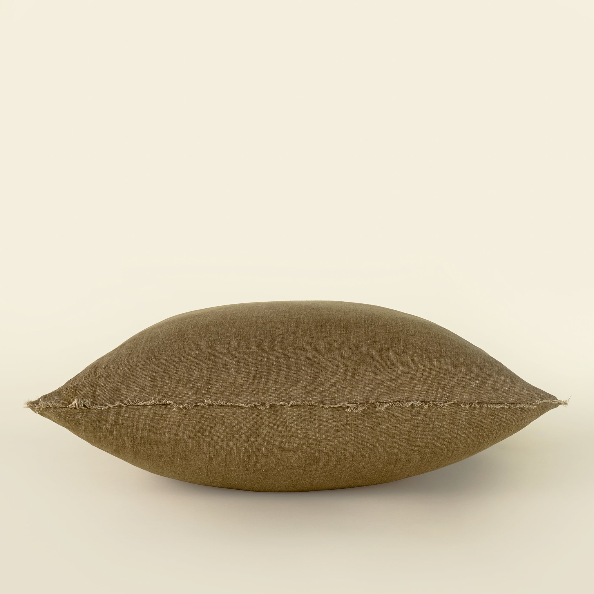 24x24 Lina Linen Pillow Hazelnut