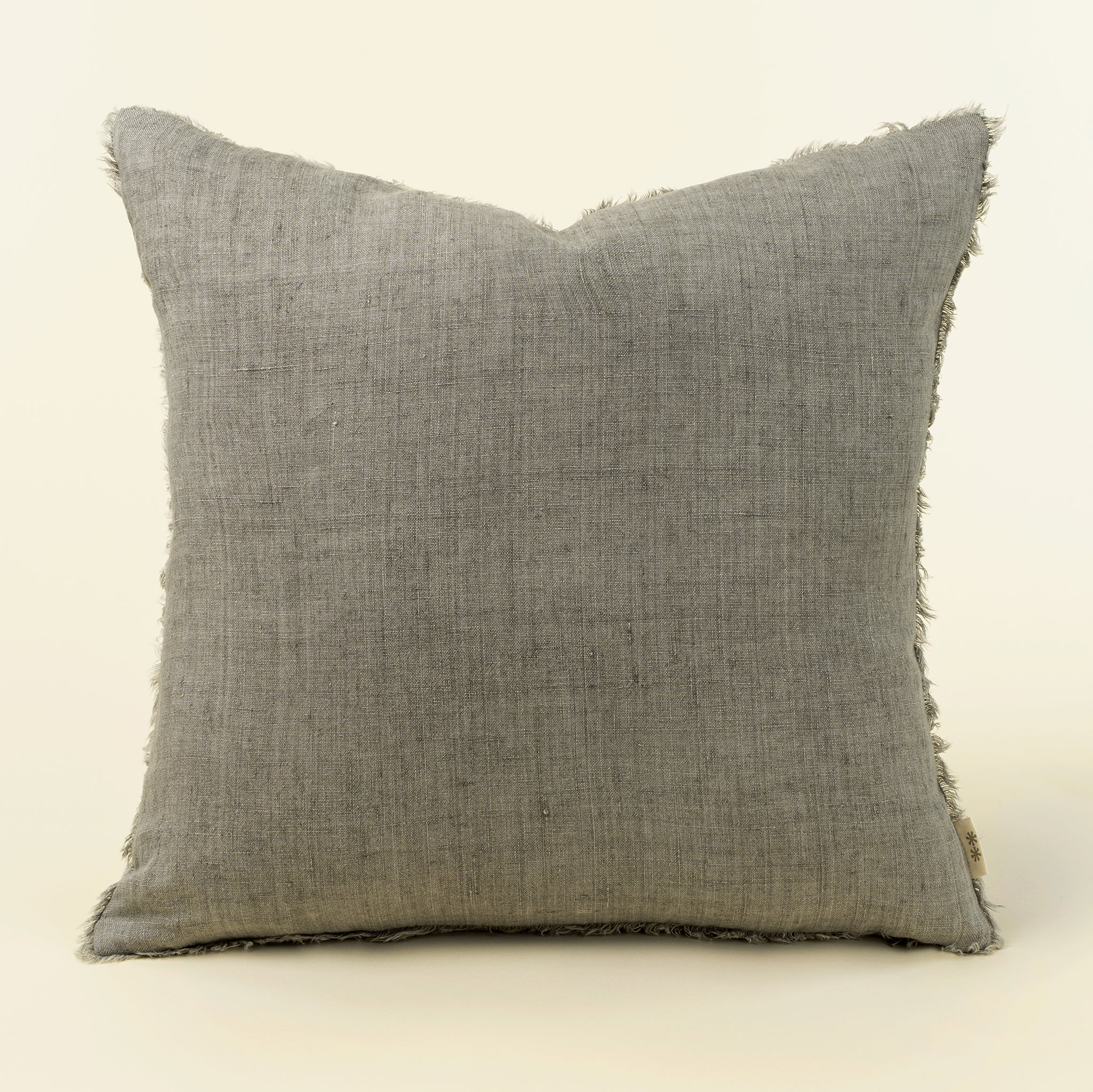 24x24 Lina Linen Pillow Warm Grey
