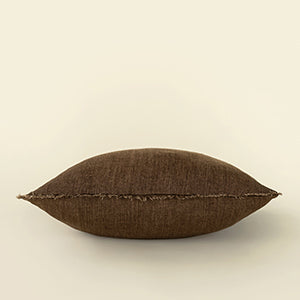 24x24 Lina Linen Pillow Mocha