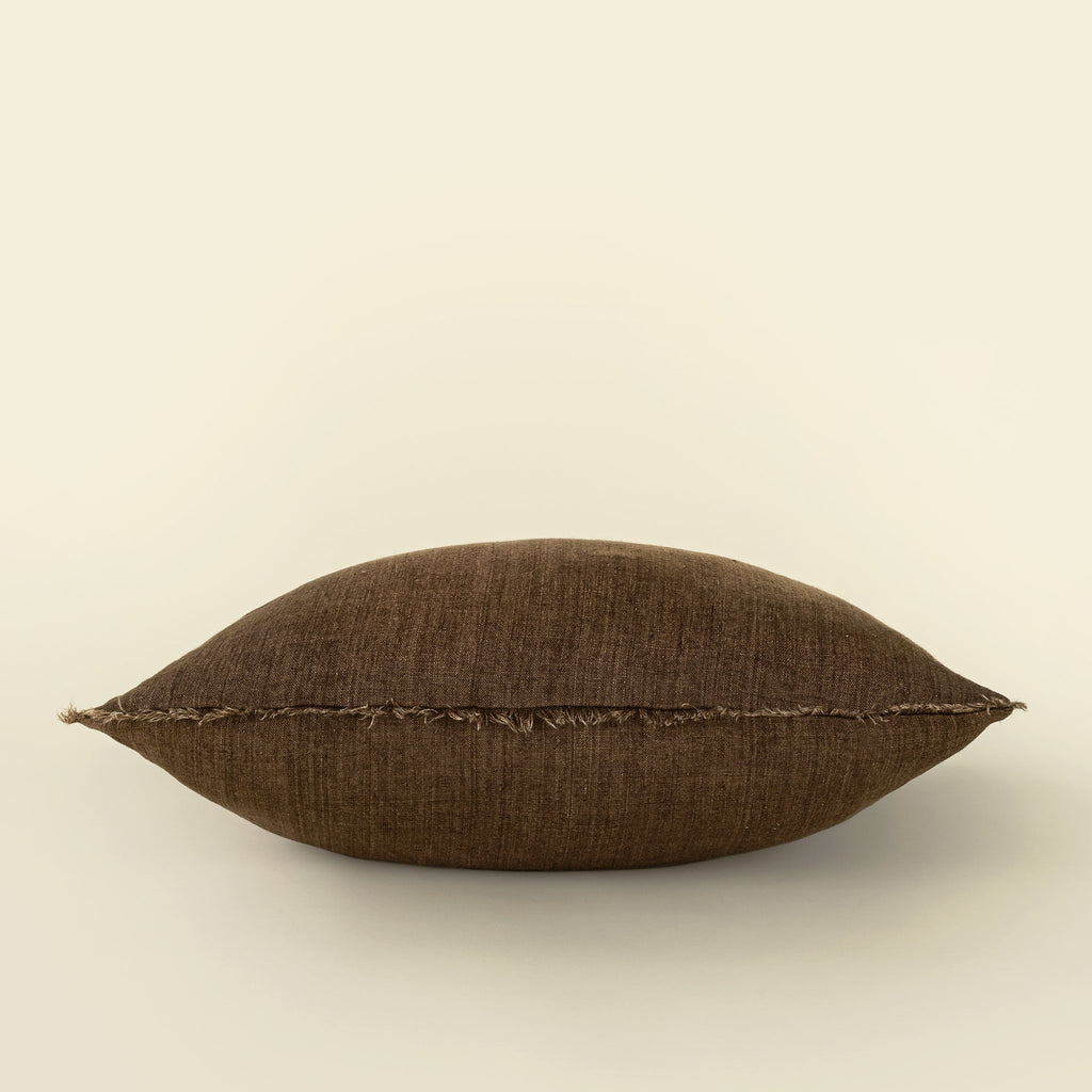 24x24 Lina Linen Pillow Mocha