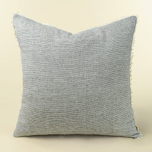 24x24 Lina Linen Pillow Navy Stripe