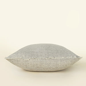24x24 Lina Linen Pillow Grey Stripe