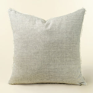 24x24 Lina Linen Pillow Grey Stripe