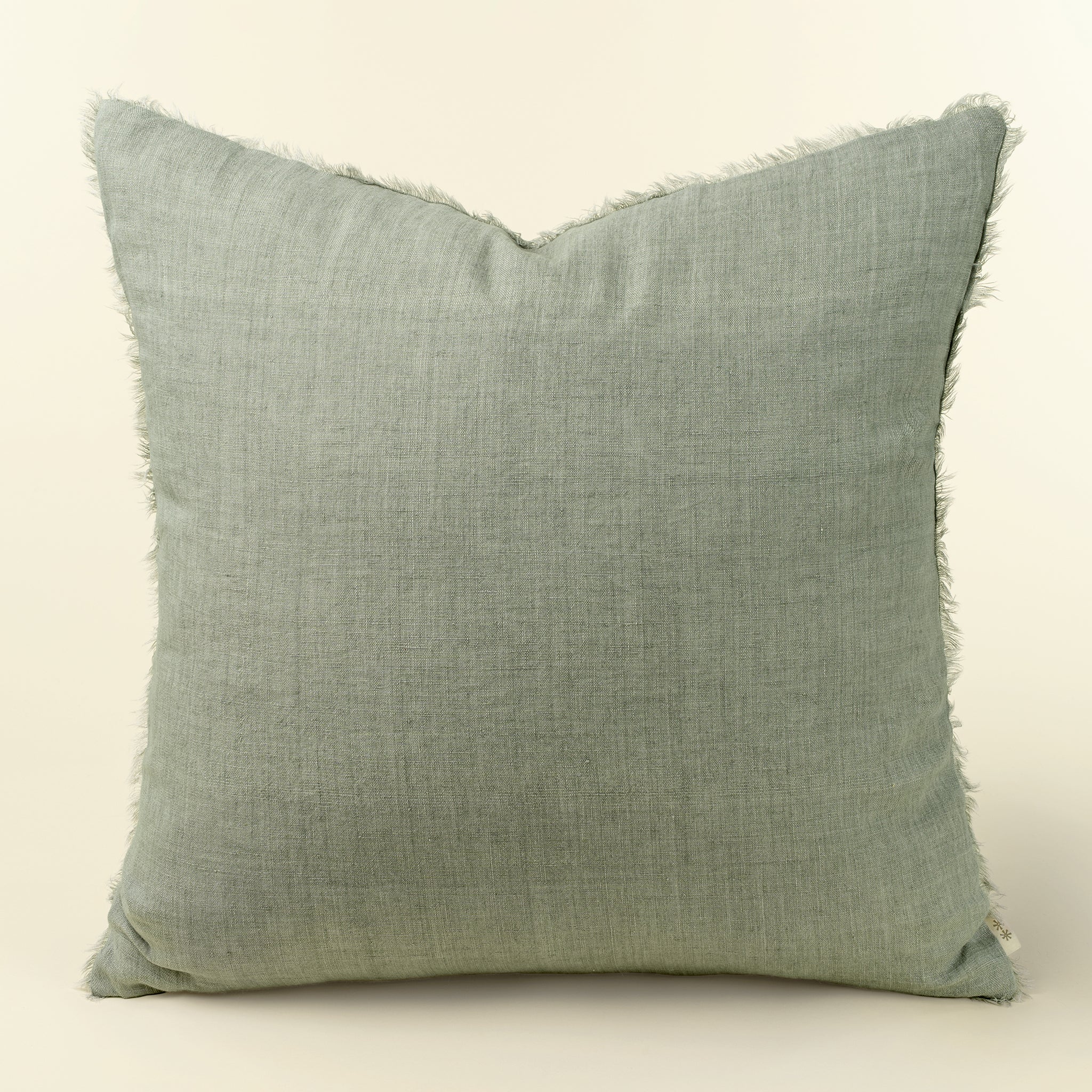 24x24 Lina Linen Pillow Flint Grey