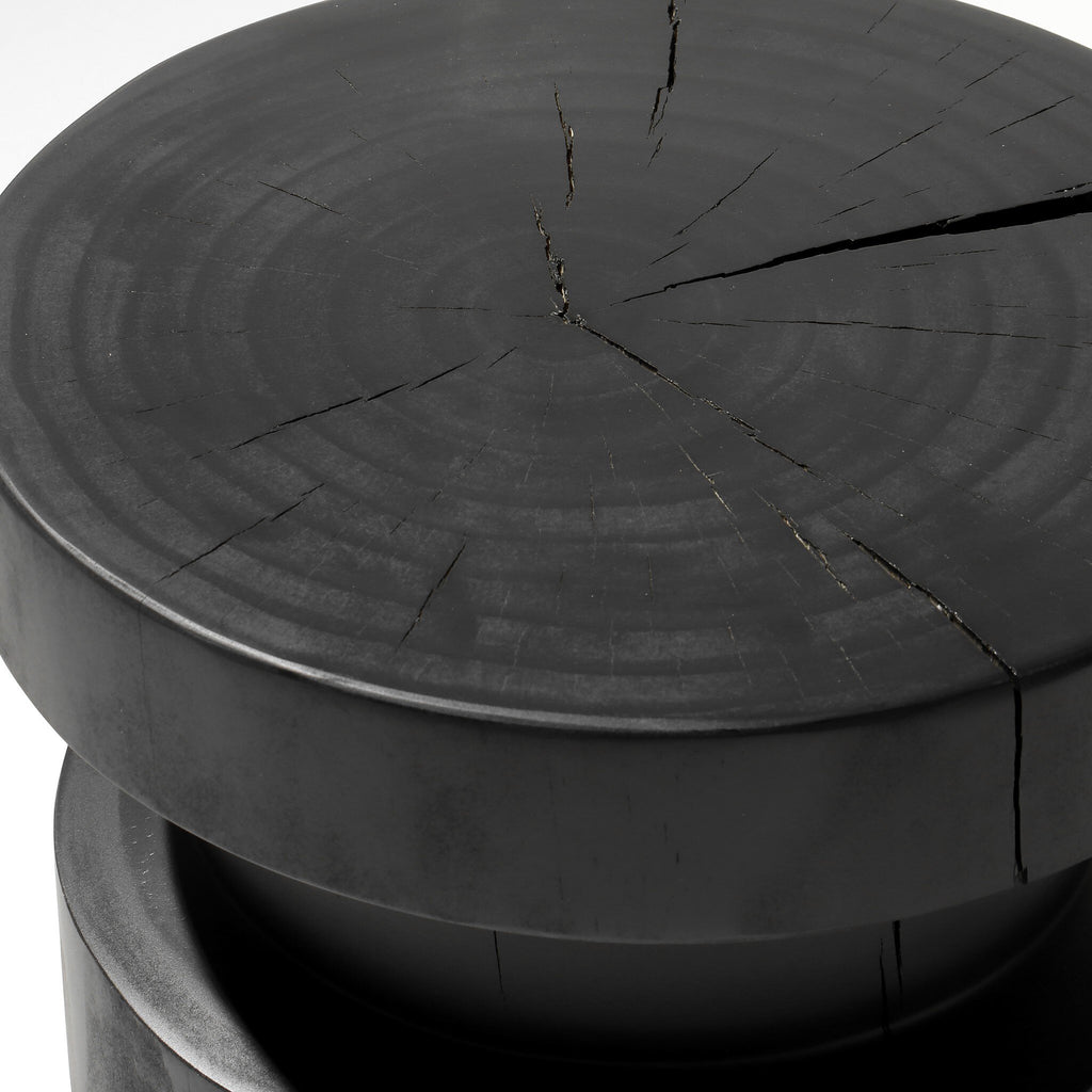 Inez End Table - Black Pine